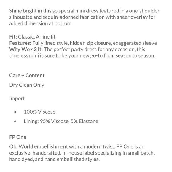 New FP One Dea Mini Dress - Picture 6 of 6